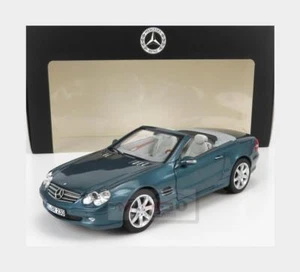 1:18 NOREV Mercedes Benz Sl-Class Sl500 (R230) Cabriolet 2003 Blue Met B66040689 - Picture 1 of 2