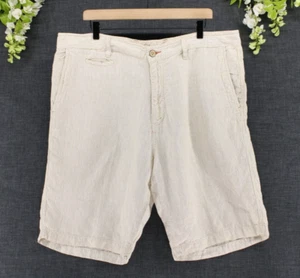 Tommy Bahama Relax Herren 100% Leinen Shorts neutral gestreift Gr. 38 - Bild 1 von 6