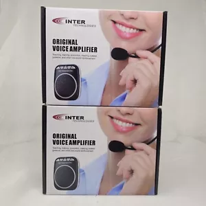 Inter Technologies Original Voice Amplifier w/ Headset Microphone Teaching New 2 - Picture 1 of 4