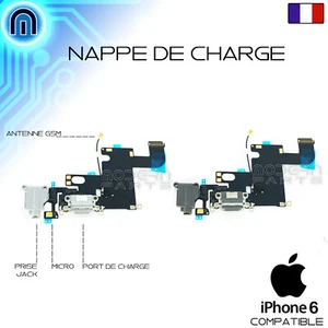 Nappe Connecteur de charge iPhone 6, Dock Micro Prise Jack Antenne Gris Blanc - Bild 1 von 5