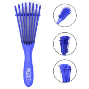 Wigout Detangler Brush Comb Salon Styling Tool for Detangling Hair - Picture 1 of 12