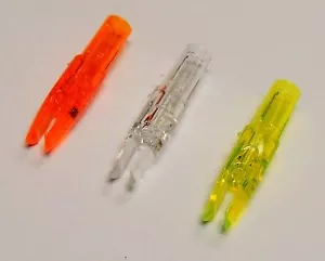 12 TRANSLUCENT S-TYPE Archery ARROW BOWSTRING NOCKS S NOCK CHOOSE COLOR NEW SAVE - Picture 1 of 3