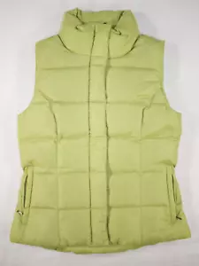 New Eddie Bauer Premium Goose Down Vest Women's XS Puffer Jacket Light Green - Picture 1 of 16