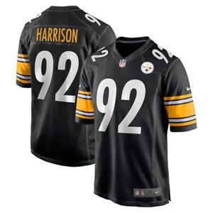 Pittsburgh Steelers James Harrison #92 Nike Men's Black NFL Retired Game Jersey