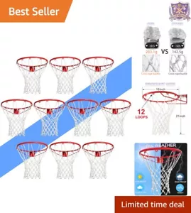 Professional 21-Inch Basketball Net Replacement - Anti-Whip, Weatherproof - Picture 1 of 9