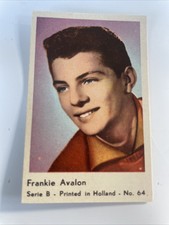 Dutch Gum Card FRANKIE AVALON Serie B No.64 Printed In Holland