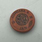 1936 Cleveland Oh Mesa Button Pin Pinback Vintage Mecahnics Educ Society Vtg  S3