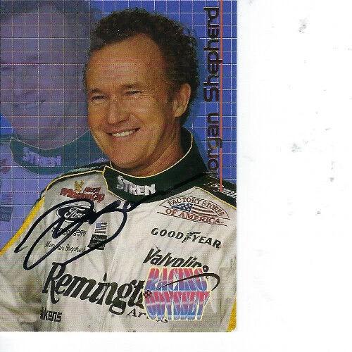 MORGAN SHEPHERD SIGNED 1996 MAXX ODYSSEY RACING #75 - NASCAR - Image 1 of 1