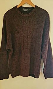 Preswick & Moore ~Mens ~Brownish / Black Blend~ Pullover Sweater~ Italy - Picture 1 of 4