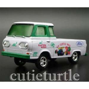 1:64 1965 Ford Econoline Pick Up Truck Turtle Wax Gasser Diecast weiß grün - Bild 1 von 3