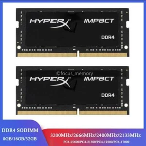 HYPERX 8GB 16GB 32GB 64GB Laptop Memory 2133 2400 2666 3200 MHz DDR4 SO-DIMM lot - Picture 1 of 10