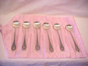 6er SET STERLINGSILBER SKANDINAVISCHE SUPPENLÖFFEL AG800 - Bild 1 von 1