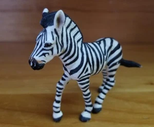 Baby Zebra Fohlen 2,75 Zoll große PVC-Figur (Safari Ltd, 2008) Tier Spielzeug Figur - Bild 1 von 2