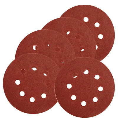 GEKO 50x Schleifscheiben 150mm Klett Schleifpapier 8Loch Exzenterschleifer