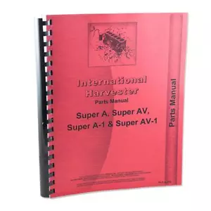 REP1745 Fits International Harvester Fits FARMALL Super A Parts Manual - Picture 1 of 5