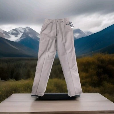 VTG 80s Western Jeans 38/18W Rough Rider Tan High Rise Straight Leg  Denim USA - Image 1 of 4