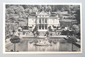 Vintage Postcard Linderhof Castle Blue Grotto and Fountain Bavaria Germany - Picture 1 of 2