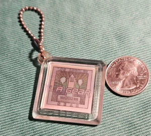 LA Gear Holograph color changing Keychain - cool retro 80's Hologram look below - Picture 1 of 6