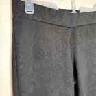 One5One Active Pants Womens XL Extra Large Black Textured Paisley