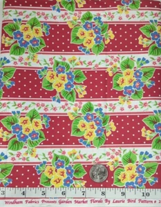 Garden Market Florals 1.25yds Laurie Bird #24387 Windham Cotton Sew Quilt Fabric - Picture 1 of 2