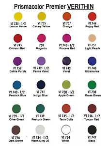 PRISMACOLOR Verithin Individual colors OPEN STOCK. Each additional ships free! - Picture 1 of 25