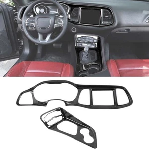Front Center Consoles Dash Board & Gear Shift Panel Kit for Dodge Challenger 15+ - Picture 1 of 20