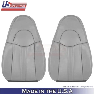 1996-2002 Capas de Assento Frontais de Couro Cinza Estanho para GMC Savana Van - Imagem 1 de 4