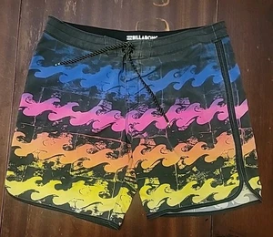 Billabong PlatinumX pantaloncino uomo tavola corto nuoto B132PBST 73X line up neon 40 - Foto 1 di 9