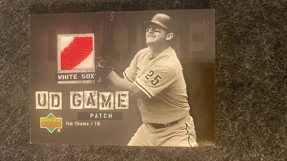 2006 Upper Deck UD Game Materials Patch Card Jim Thome White Sox - Image 1 of 1