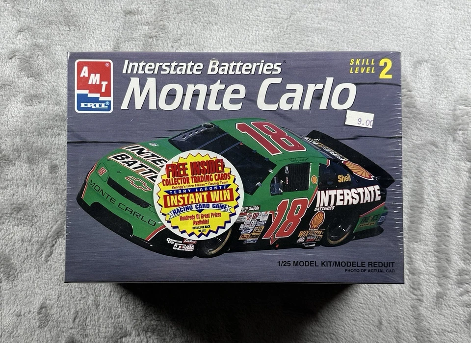 Baterías interestatales Bobby Labonte #18 escala 1:25 AMT Ertl modelo coche kit habilidad 2 Foto 1 de 3