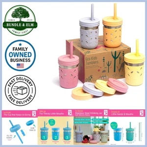 Tazas de beber Elk and Friends de acero inoxidable para niños + niños pequeños de 10 oz | The Origi - Imagen 1 de 9