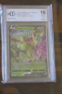 POKEMON 2021 SWORD & SHIELD BATTLE STYLES FLAPPLE V URR 018/163 BCCG 10 MINT - Picture 1 of 1