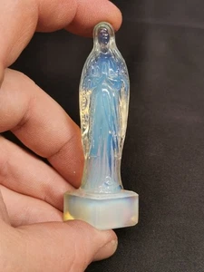 Statue Religieuse , Vierge en verre opalescent SABINO - Picture 1 of 5