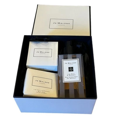 Jo Malone Box Set Lime Basil & Mandarin Body & Hand Wash, Bath Soap & Samples - Image 1 of 4