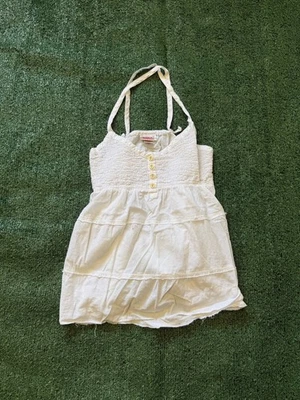 Mossimo Mujer Y2K 2000s Lindo Henley Halter Boho Top Talla M Playa Foto 1 de 4