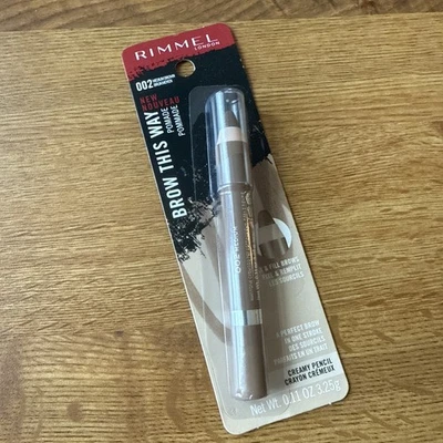 Lápiz Rimmel London Brow This Way Pomade 002 marrón medio original Foto 1 de 4