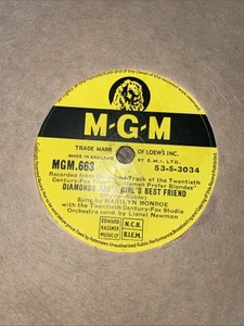 Marilyn Monroe Diamonds Are A Girls Best Friend 78 rpm 10" MGM. 663 F1 - Bild 1 von 13