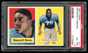 1957 Topps #11 Roosevelt Brown PSA 6 EX-MT - Picture 1 of 2