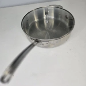 Viking 3-Ply Stainless Steel Saute Pan with Glass Lid 3-qt (2.8L) New - Picture 1 of 11