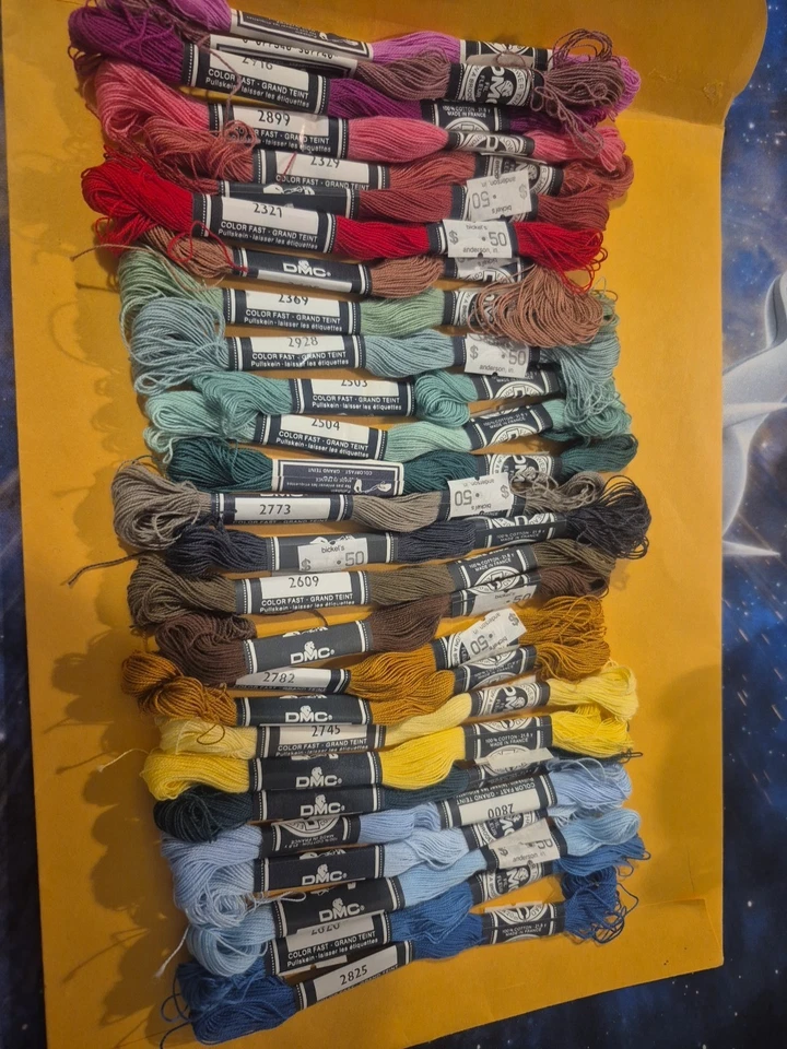 25+ Needlepoint/Embroidery THREAD DMC Flower Thread 100% Cotton DISCONTINUED - Image 1 of 1