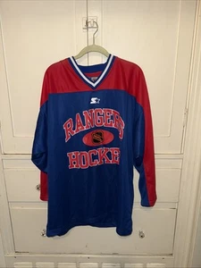 90’s Pro Player Wayne Gretzky New York Rangers Blue Jersey Large - Picture 1 of 5