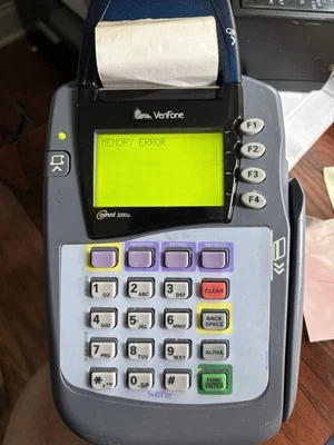 VeriFone OMNI 3200SE Credit Card Terminal w/ Power Cord- USED - Image 1 of 3