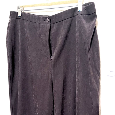 Pantalones de gamuza marrón TanJay para mujer pierna ancha carrera talla 16 oficina Foto 1 de 4