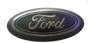 Black And Chrome Front Ford Emblem - Picture 1 of 1
