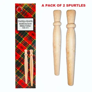 Juego de cuchara de porraje agitador de gachas escocesas de madera 2 espestones precioso regalo - Imagen 1 de 10