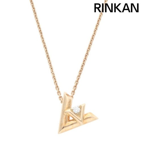 LOUIS VUITTON（LV） Louis Vuitton Q93813 Pandantif LV Volt One K18PG Collana Diamanti Uomo Usata 3ad