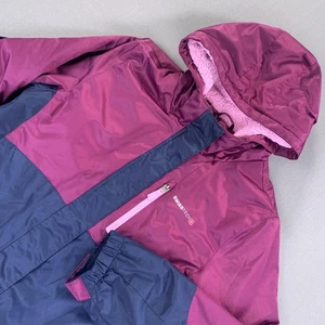 SwissTech Jacket Girls XL 14-16 Purple Navy Hooded Insulated Snow Ski Winter - Picture 1 of 20