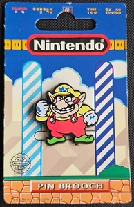 Super Mario World Pin Wario Nintendo Insignia de plástico 1993 RARO - Imagen 1 de 2