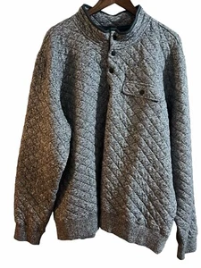 Faherty Pullover Herren Gr. 2XL Epic gesteppter Fleece Druckknopf Pullover Neu mit Etikett - Bild 1 von 8