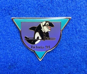 Gymnastics Kleewyck The Orca Killer Whale Coach or Coaching Incentive Award Pin - Picture 1 of 3